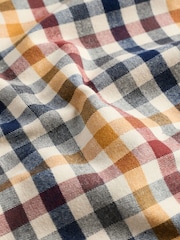 Neutral Brown Brushed 100% Cotton Flannel Shirt - Image 7 of 7