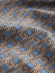 Navy Blue Chain Printed Short Sleeve Shirt - Image 7 of 7