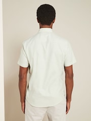 Green Easy Care Short Sleeve Royal Oxford Shirt - Image 3 of 6
