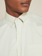 Green Easy Care Short Sleeve Royal Oxford Shirt - Image 4 of 6