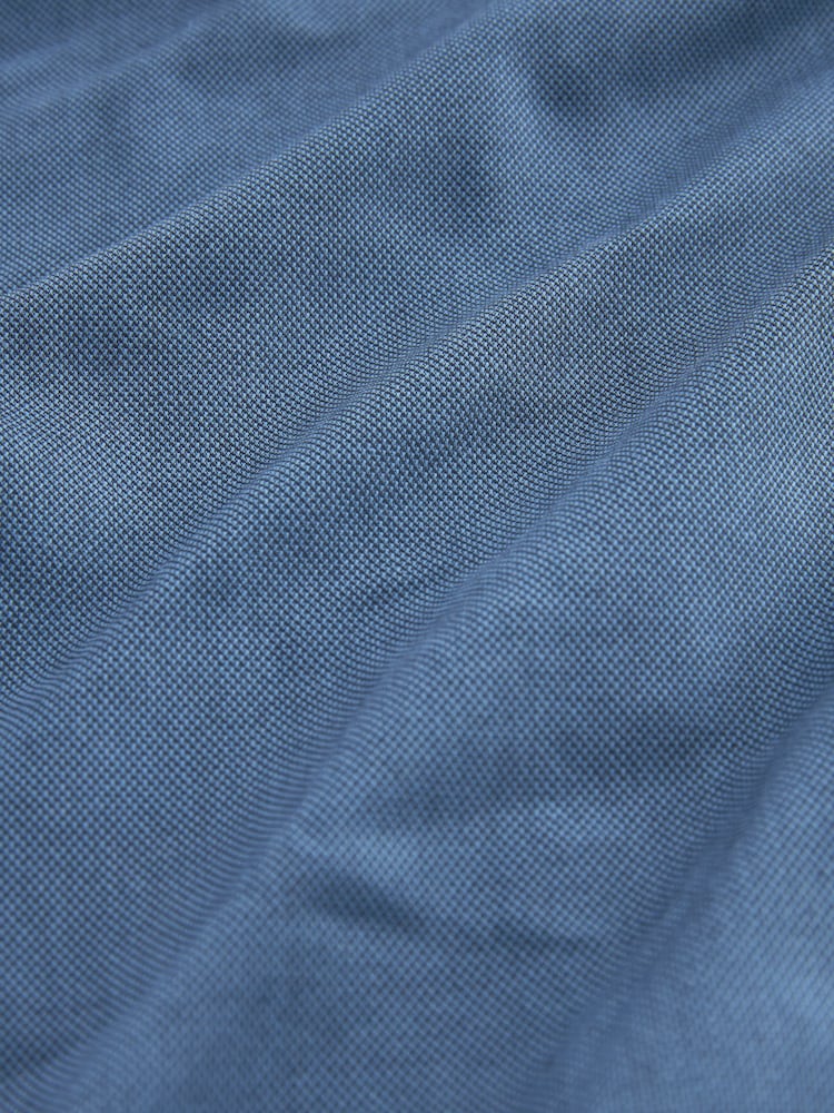 Light Blue Short Sleeve Linen Blend Shirt - Image 8 of 8