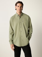 Green Marl Regular Fit Shirt - Image 1 of 7