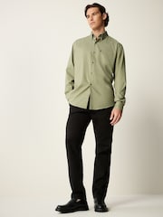 Green Marl Regular Fit Shirt - Image 2 of 7