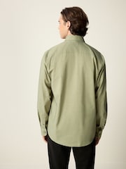 Green Marl Regular Fit Shirt - Image 3 of 7