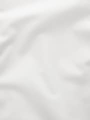 White Short Sleeve Linen Blend Shirt - Image 8 of 8