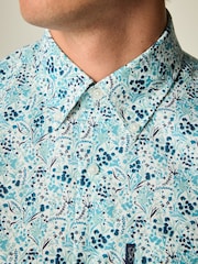 White/Blue Ditsy Floral Regular Fit - Image 4 of 8