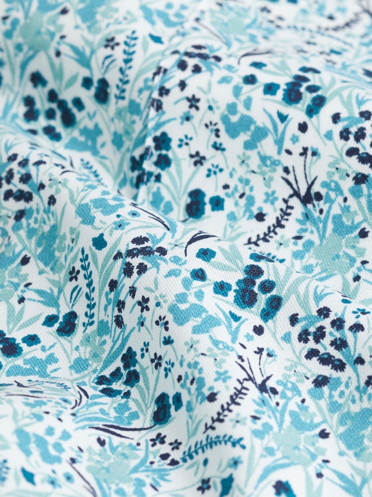 White/Blue Ditsy Floral Regular Fit - Image 8 of 8