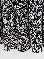 Oliver Bonas Black Swirl Mini Dress - Image 8 of 8