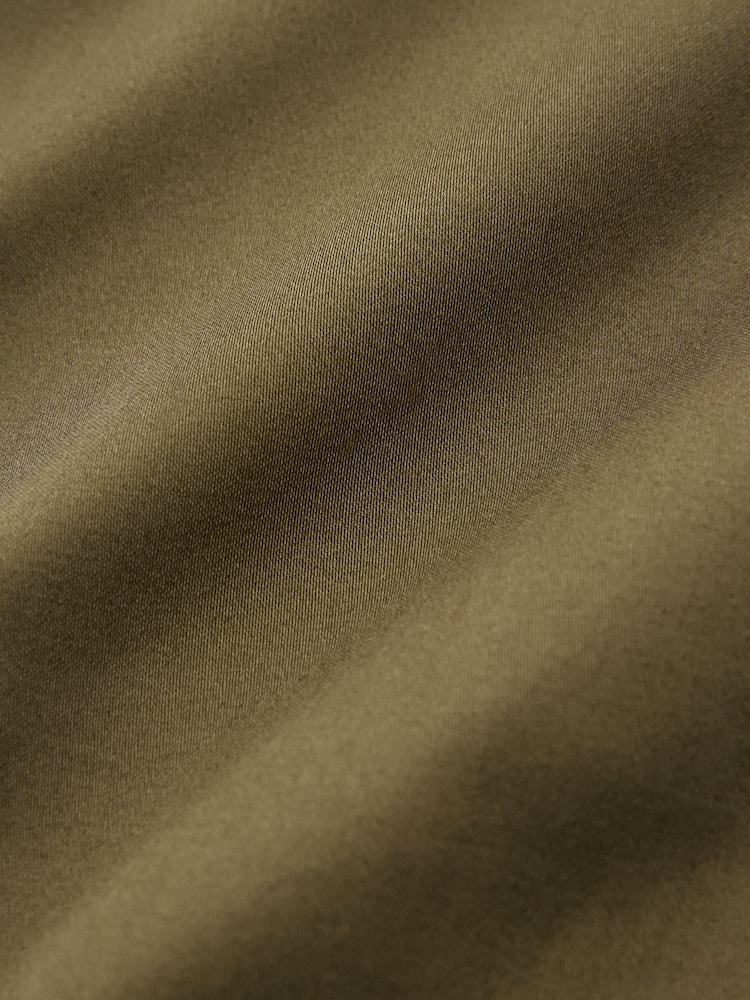 Khaki Green Utility Midi 100% Cotton Skirt - Image 6 of 6