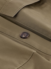 Khaki Green Utility Sleeveless 100% Cotton Jacket - Image 6 of 6