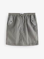 Silver Cargo Mini Skirt - Image 1 of 6