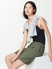 Khaki Green Cargo Mini Skirt - Image 1 of 6