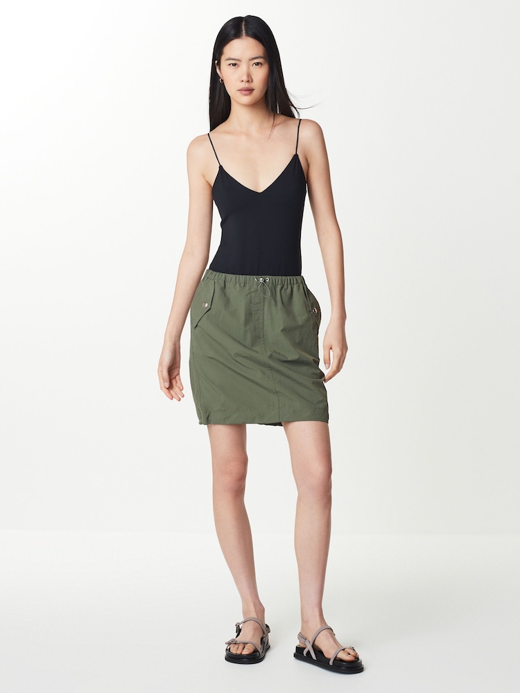 Khaki Green Cargo Mini Skirt - Image 2 of 6