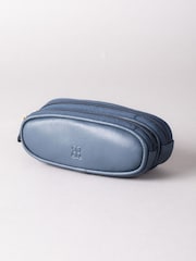 Marineblau - Lakeland Leder Doppeltes Brillenetui aus Leder - Bild 1 von 4