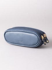 Marineblau - Lakeland Leder Doppeltes Brillenetui aus Leder - Bild 2 von 4
