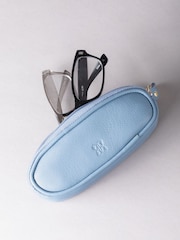 Lakeland Leather Sky Blue Double Glasses Case - Image 4 of 5