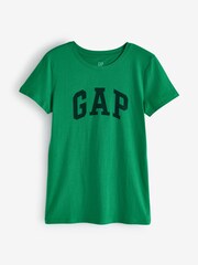Grün, Logo - Gap T-Shirt aus Baumwolle mit Rundhalsausschnitt und Logo - Bild 1 von 3