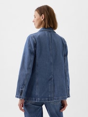 Gap Blue Denim Blazer - Image 2 of 5