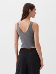 Gap Grey Built-in-Bra V-Neck Vest - Image 2 of 5