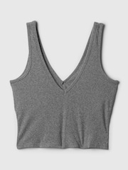 Gap Grey Built-in-Bra V-Neck Vest - Image 4 of 5