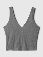 Gap Grey Built-in-Bra V-Neck Vest - Image 5 of 5