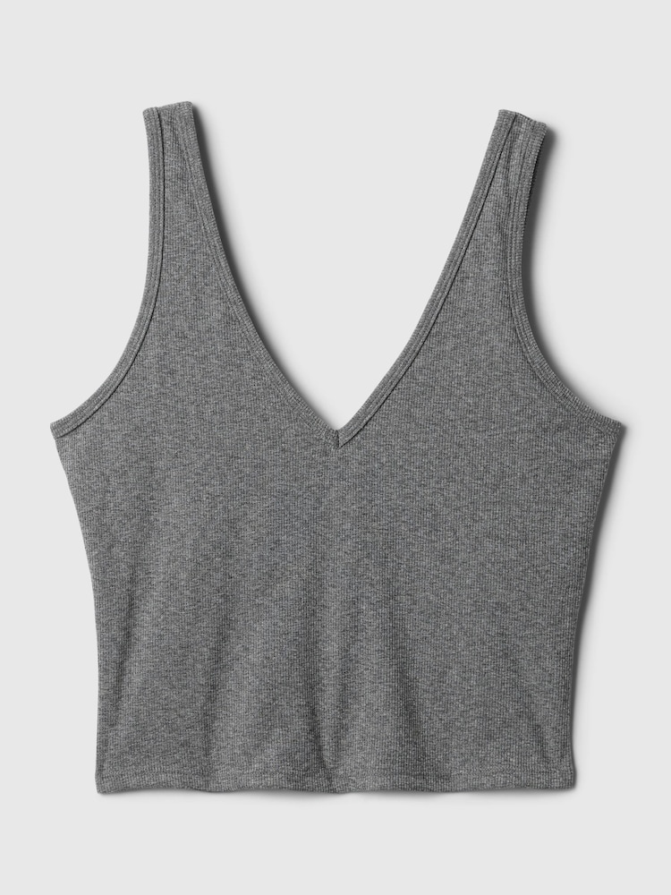 Gap Grey Built-in-Bra V-Neck Vest - Image 5 of 5