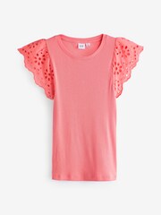 Rosa - Gap Weiches Strick-Top mit Ösen und Flatterärmeln - Bild 3 von 5