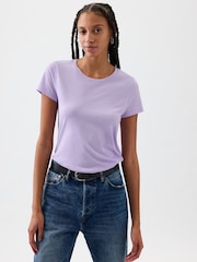 Gap Purple Favourite Crew Neck Short Sleeve T-Shirt - Image 1 of 1