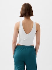 Gap White Built-in-Bra V-Neck Vest - Image 2 of 5