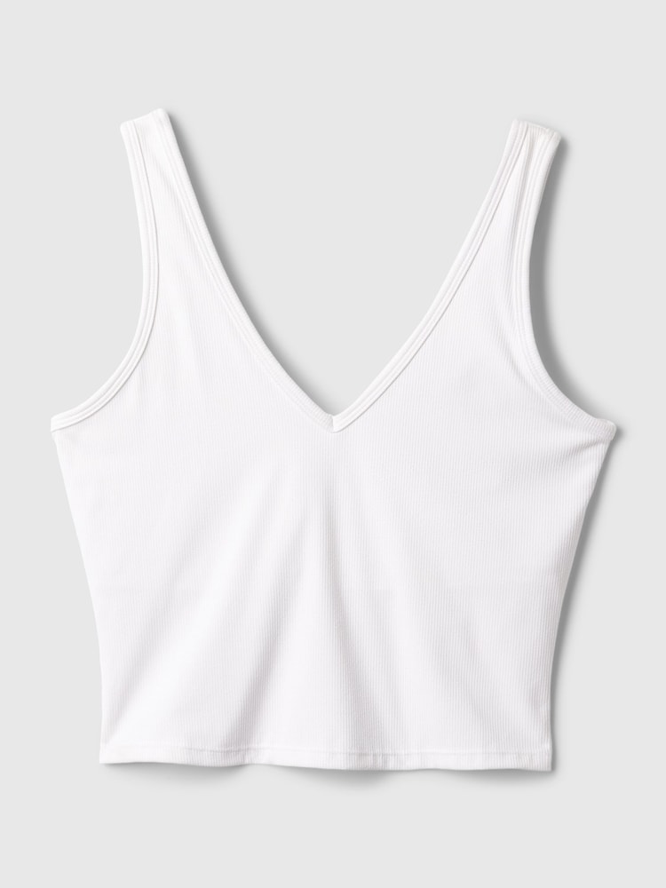 Gap White Built-in-Bra V-Neck Vest - Image 5 of 5