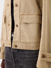 Gap Beige Relaxed Utility Jacket - Image 4 of 4