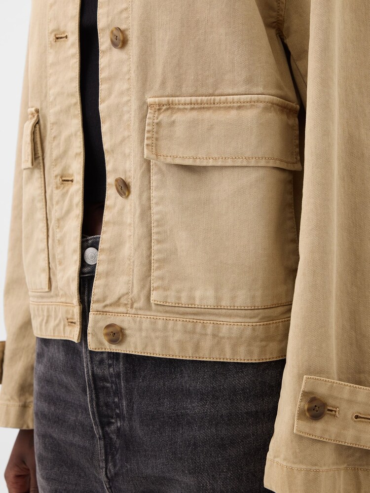 Gap Beige Relaxed Utility Jacket - Image 4 of 4 Gap Beige Relaxed Utility Jacket - Image 4 of 4
