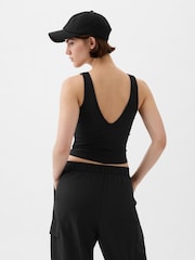 Gap Black Built-in-Bra V-Neck Vest - Image 2 of 5