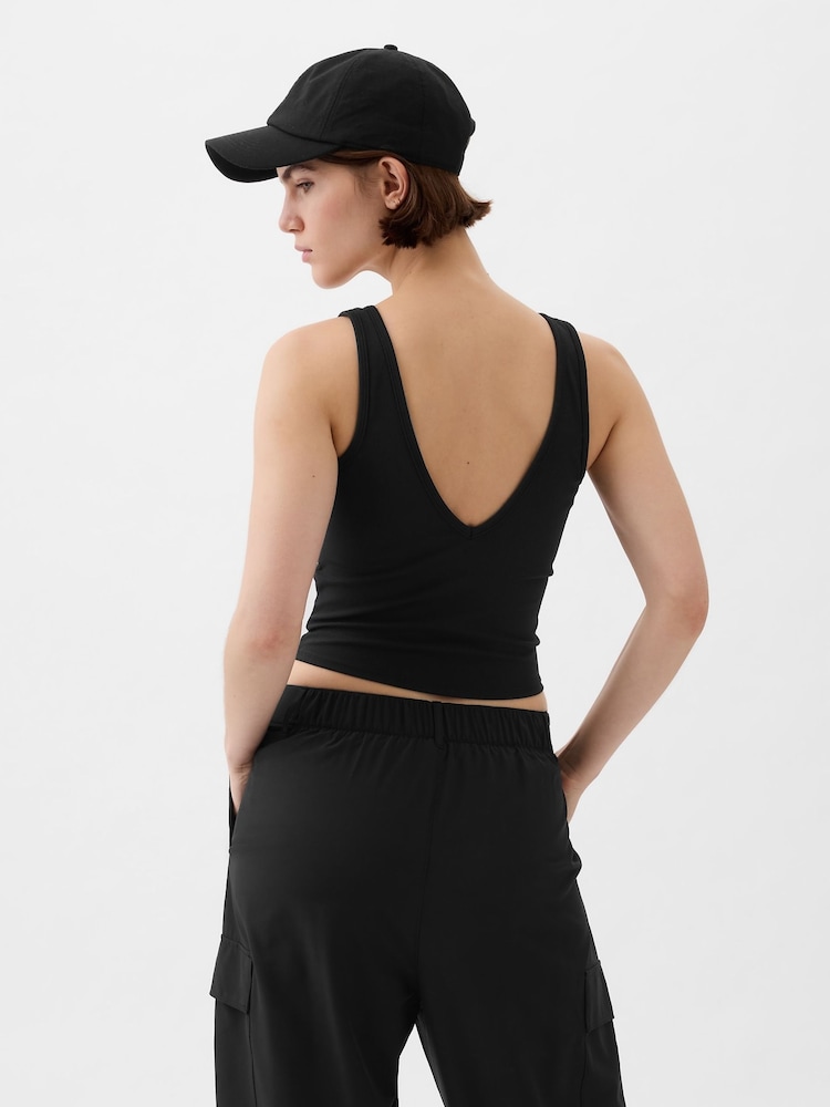 Gap Black Built-in-Bra V-Neck Vest - Image 2 of 5