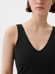 Gap Black Built-in-Bra V-Neck Vest - Image 3 of 5
