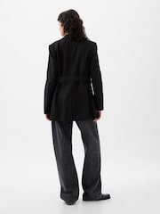 Gap Black Linen Cotton Belted Blazer - Image 2 of 4