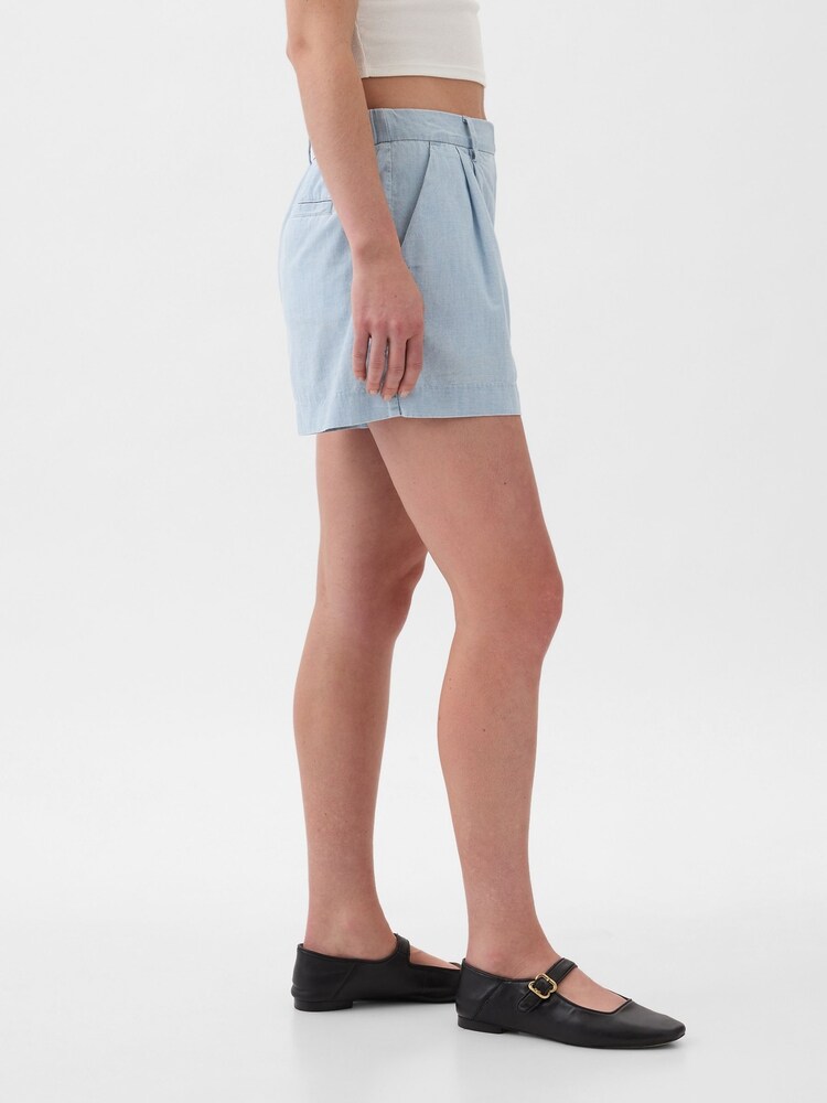 Gap Blue Light Wash Denim Easy Pull On Short - Image 2 of 5