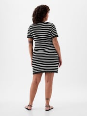Gap Black/White Crochet Stripe Mini Dress - Image 2 of 3