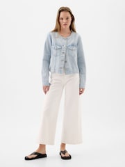 Gap Blue Denim Jacket with Washwell - Image 1 of 3