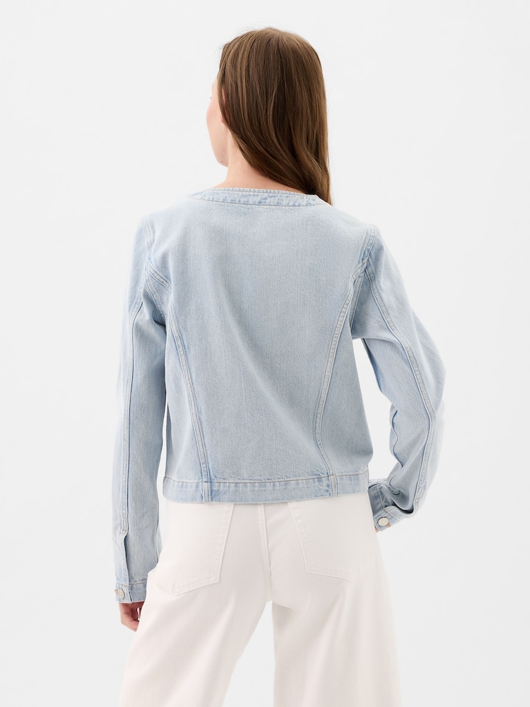 Gap Blue Denim Jacket with Washwell - Image 2 of 3