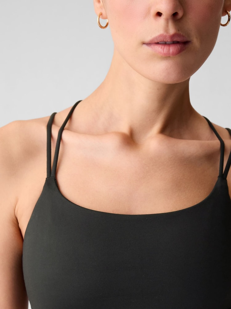 Gap Black Power Medium Impact Racerback Strappy Sports Bra - Image 3 of 5