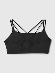 Gap Black Power Medium Impact Racerback Strappy Sports Bra - Image 5 of 5