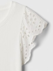Weiß - Gap Weiches Strick-Top mit Ösen und Flatterärmeln - Bild 4 von 4