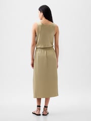 Gap Gold Satin Midi Skirt - Image 2 of 4