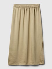 Gap Gold Satin Midi Skirt - Image 3 of 4