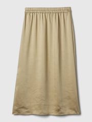 Gap Gold Satin Midi Skirt - Image 4 of 4