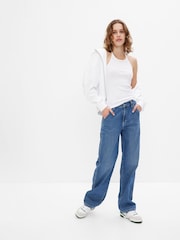 Gap Mid Indigo Blue 90s Loose Mid Rise Carpenter Jeans - Image 1 of 6