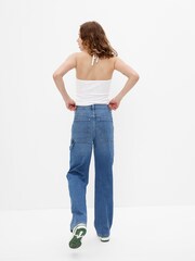 Gap Mid Indigo Blue 90s Loose Mid Rise Carpenter Jeans - Image 2 of 6