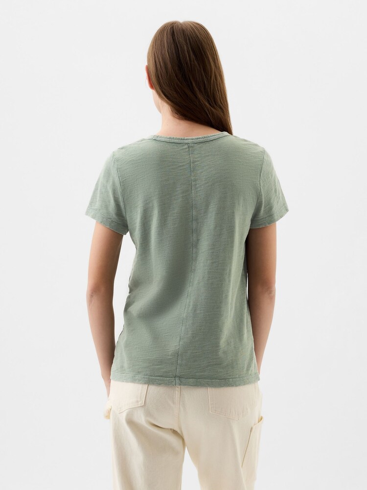 Gap Green Cotton Short Sleeve Crew Neck T-Shirt - Image 2 of 5