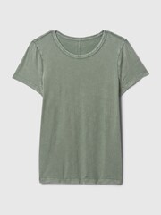 Gap Green Cotton Short Sleeve Crew Neck T-Shirt - Image 5 of 5